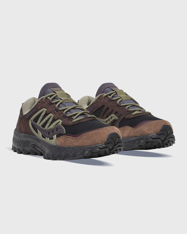 Saucony Grid Peak Zwart Groen zijaanzicht