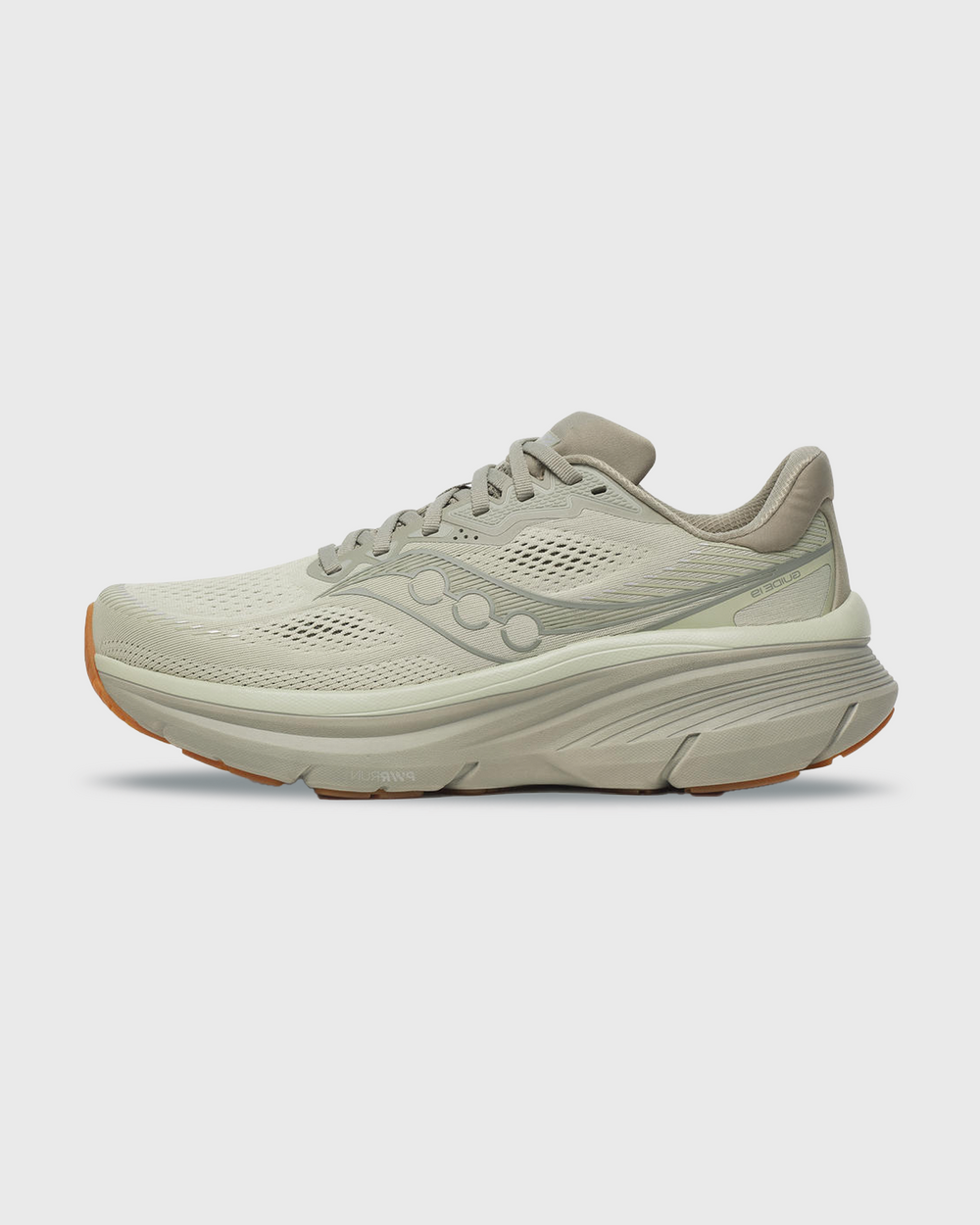 Saucony Guide 19 Hardloopschoen Salie Gum linkerschoen buitenkant zijkant