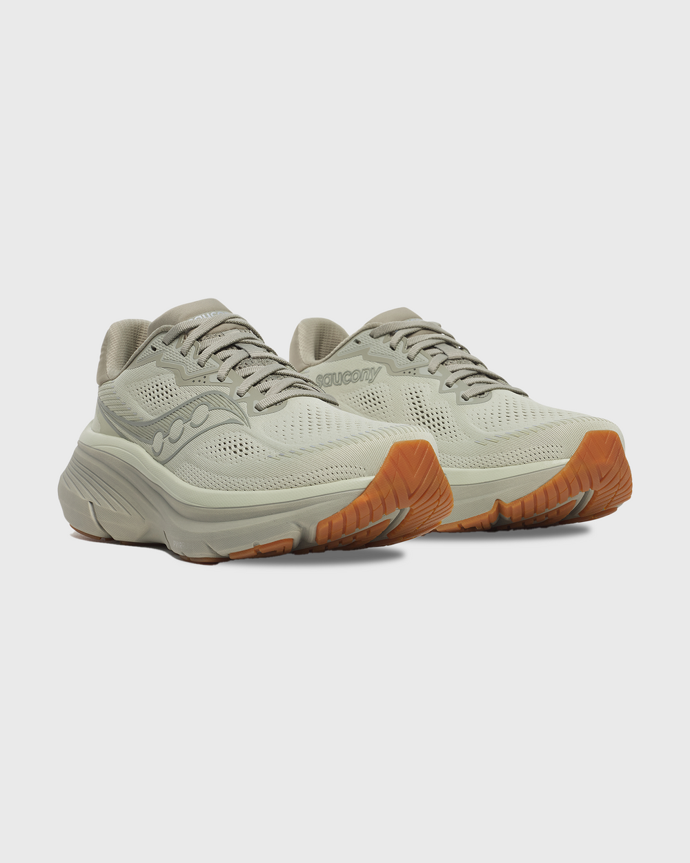 Saucony Guide 19 Hardloopschoen Salie Gum linkerschoen buitenkant zijkant