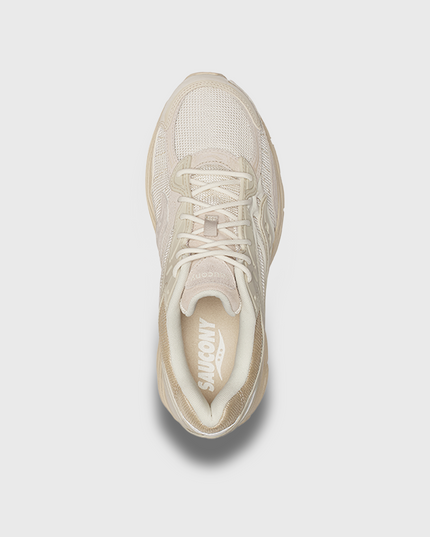 Saucony Progrid Omni 9 Sneaker Beige bovenaanzicht