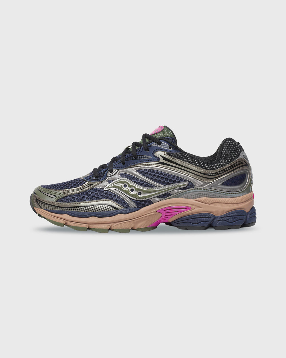 Saucony Progrid Omni 9 Sneaker Blue Brush Zijaanzicht 