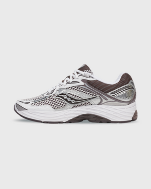 Saucony Progrid Omni 9 Sneaker Wit Bruin zijaanzicht binnenkant schoen