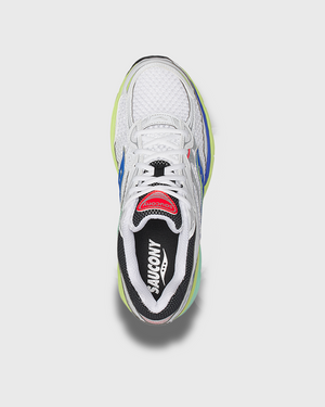 Saucony Progrid Omni 9 Sneaker Wit Tart bovenaanzicht burned sports den bosch