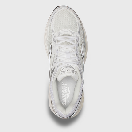 Saucony Progrid Omni 9 Sneaker Wit Zilver bovenaanzicht 