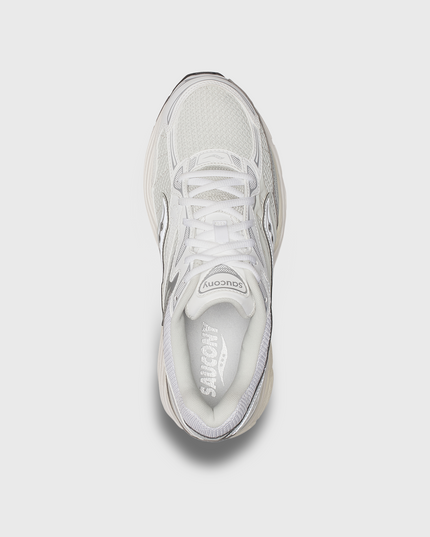 Saucony Progrid Omni 9 Sneaker Wit Zilver bovenaanzicht 