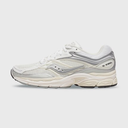 Saucony Progrid Omni 9 Sneaker Wit Zilver zijaanzicht buitenkant