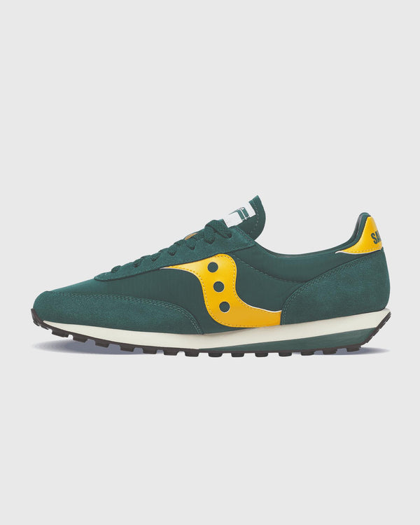 Saucony Trainer 80 Groen / Geel linker aanzicht