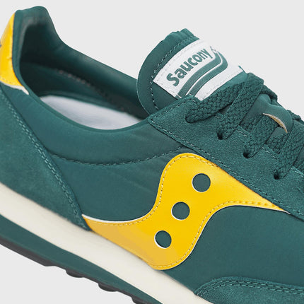 Saucony Trainer 80 Groen / Geel close up bovenkant