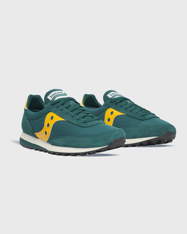 Saucony Trainer 80 Groen / Geel zijaanzicht