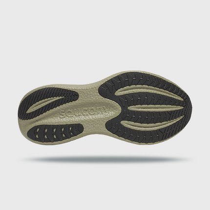 Saucony Triumph 23 Hardloopschoen Wit Groen onderkant zool