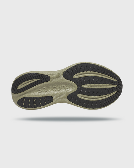 Saucony Triumph 23 Hardloopschoen Wit Groen onderkant zool