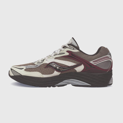 Saucony Progrid Omni 9 Sneaker Beige bordeaux Binnenkant retro