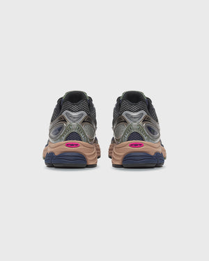 Saucony Progrid Omni 9 Sneaker Blue Brush Achteraanzicht paar 