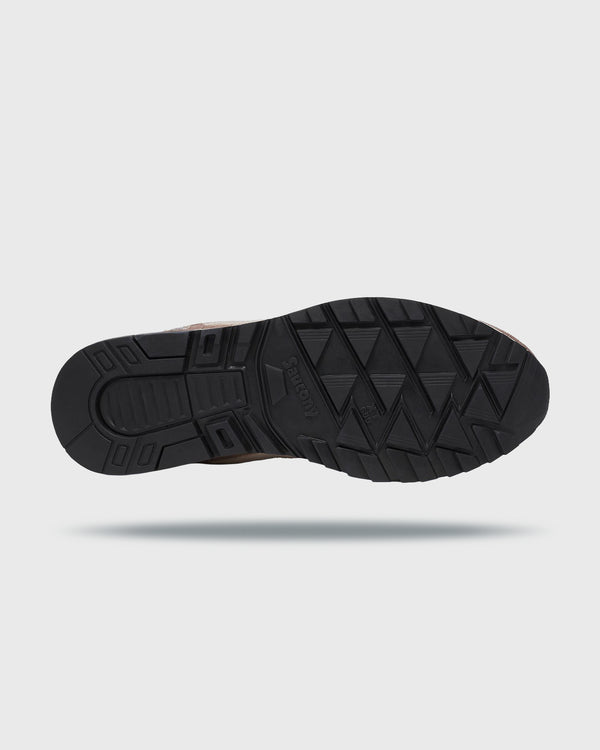 Saucony Shadow 5000 Gravel Grey onderaanzicht rechterschoen zool onderkant zwart