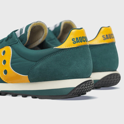 Saucony Trainer 80 Groen / Geel achteraanzicht