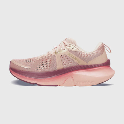 Saucony Guide 18 Hardloopschoen Roze neusaanzicht buitenkant