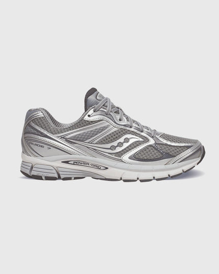 Saucony Progrid Guide 7 Sneaker Grijs Zilver zijaanzicht
