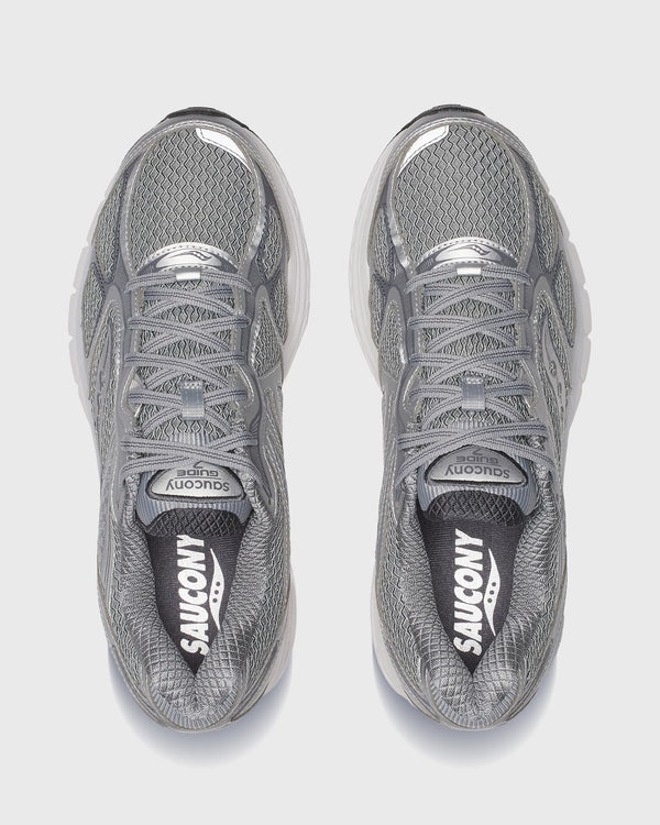 Saucony Progrid Guide 7 Sneaker Grijs Zilver bovenaaznzicht