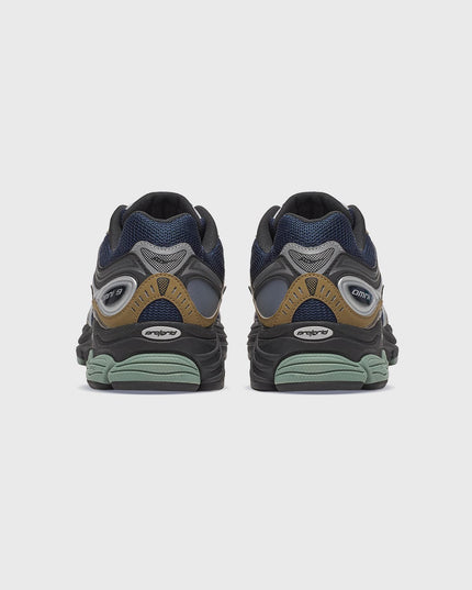 Saucony Progrid Omni 9 Sneaker Navy/bruin Achteraanzicht