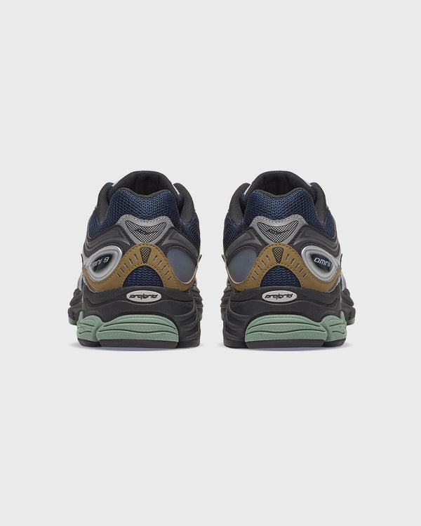 Saucony Progrid Omni 9 Sneaker Navy/bruin Achteraanzicht