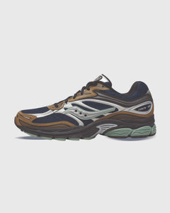 Saucony Progrid Omni 9 Sneaker Navy/bruin rechteraanzicht