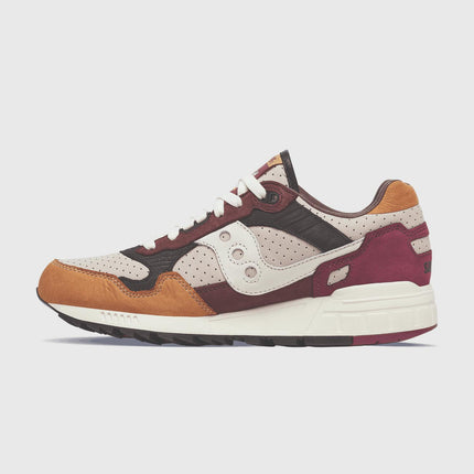 Saucony Shadow 5000 Leer Sneaker Bruin / Beige links