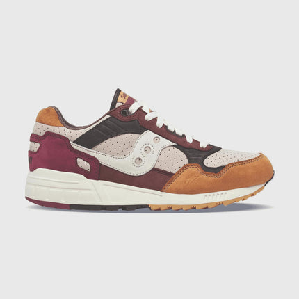 Saucony Shadow 5000 Leer Sneaker Bruin / Beige rechteraanzicht