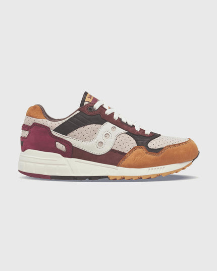Saucony Shadow 5000 Leer Sneaker Bruin / Beige rechteraanzicht