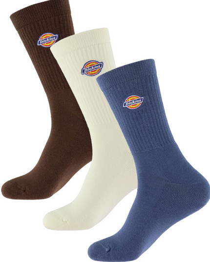 Dickies Valley Grove Sokken 3Pack Bruin Creme Indigo
