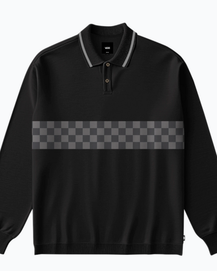 Vans Medford Checkerboard Polo Zwart