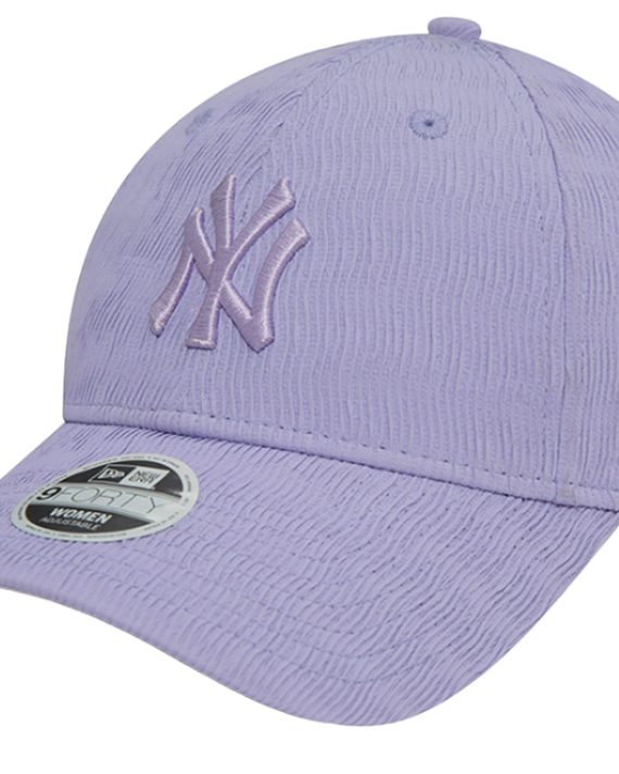 New-York-Yankees-Coduroy-9FORTY-Verstelbare-Vrouwen-Cap-Lila- Rechts-Zijkant