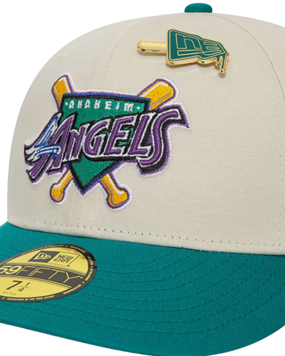 LA-Angels-MLB-Pin-Low-Profile-59FIFTY-Fitted-Cap-Voorkant-Schuin