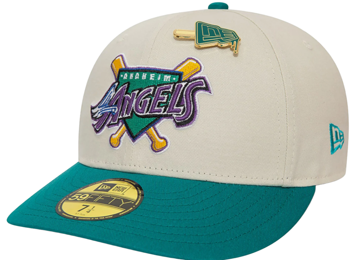 LA-Angels-MLB-Pin-Low-Profile-59FIFTY-Fitted-Cap-Voorkant-Schuin