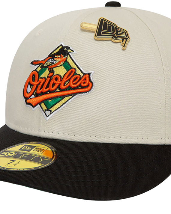 Baltimore-Orioles-MLB-Pin-Laag-Profiel-59FIFTY-Fitted-Cap-Voorkant