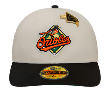 Baltimore-Orioles-MLB-Pin-Laag-Profiel-59FIFTY-Fitted-Cap-Rechte-Voorkant