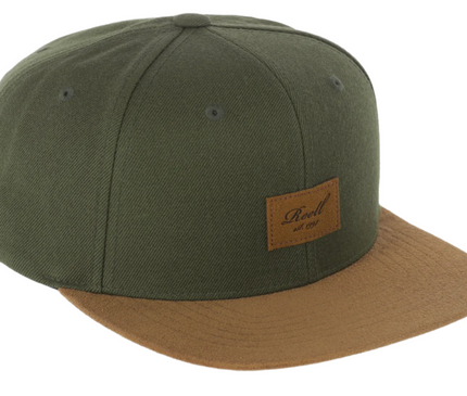 Reell Suede Snapback Cap Olivgrün