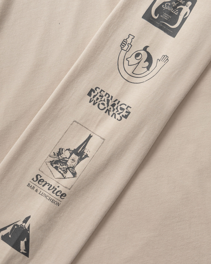 Service Works Bootleg Longsleeve Tee Natural