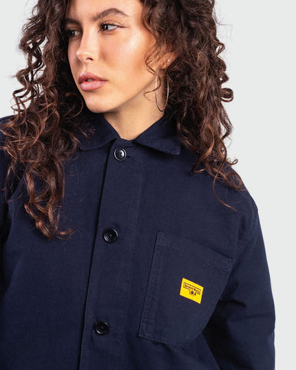Service Works Canvas Chore Shirt Donkerblauw zijaanzicht