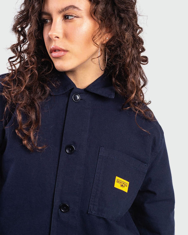 Service Works Canvas Chore Shirt Donkerblauw zijaanzicht