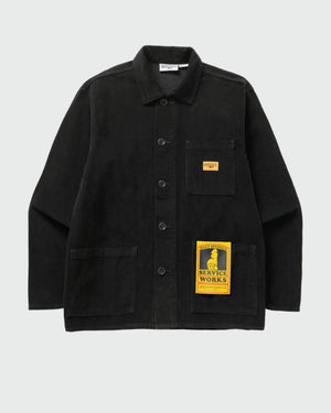 Service Works Canvas Chore Shirt Zwart voor