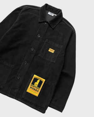 Service Works Canvas Chore Shirt Zwart schuin