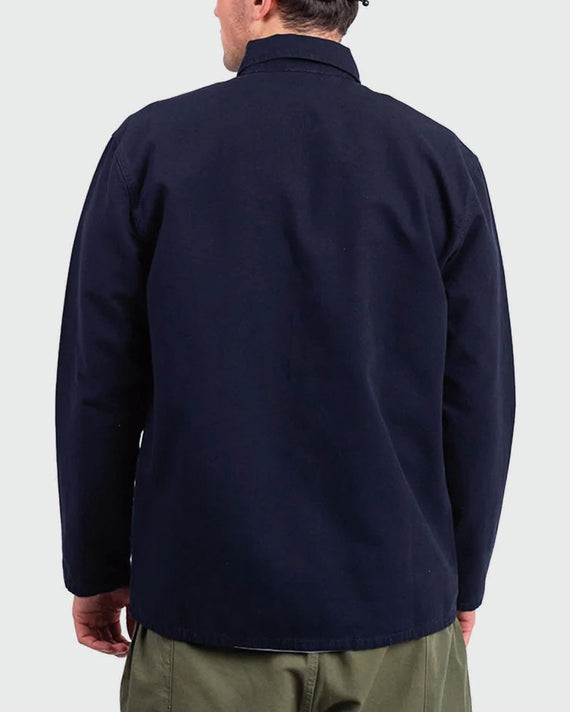 Service Works Canvas Chore Shirt Donkerblauw achter