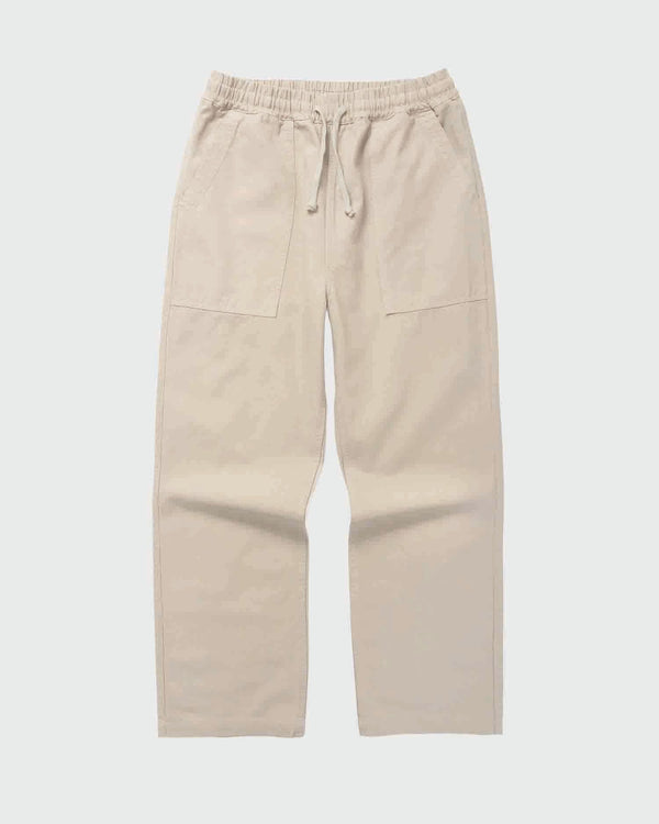 Service Works Classic Chef Pants Creme vooraanzicht