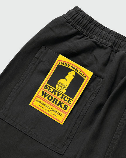 Service Works Classic Chef Pants Zwart cu
