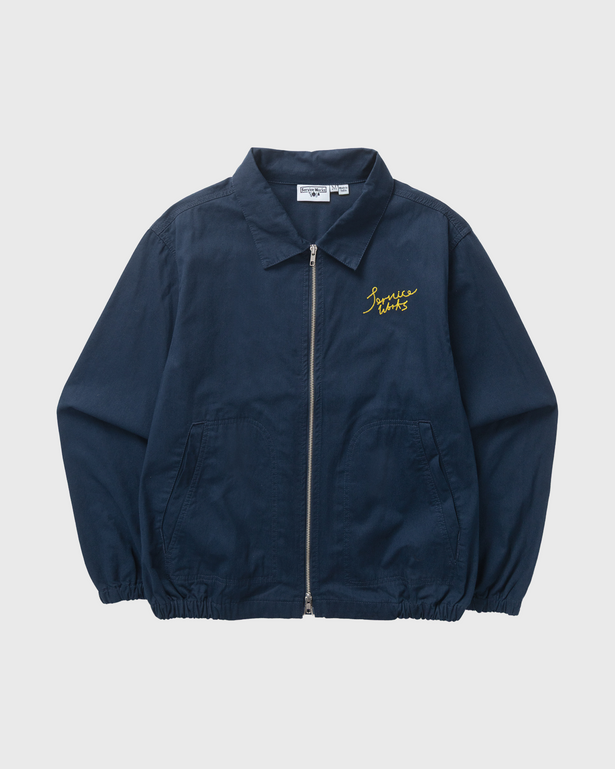 Service Works Twill Work Jacket Donkerblauw voorkant