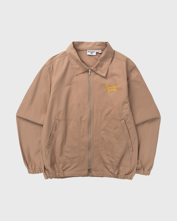 Service Works Twill Work Jacket Mushroom vooraanzicht