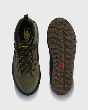 Vans Sk8-HI Waterproof Insulated Groen/Zwart zoolaanzicht 