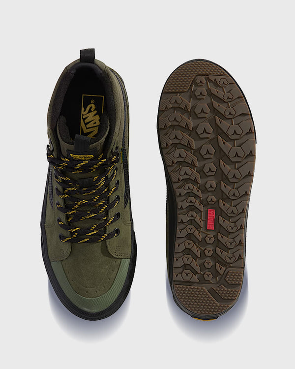 Vans Sk8-HI Waterproof Insulated Groen/Zwart zoolaanzicht 