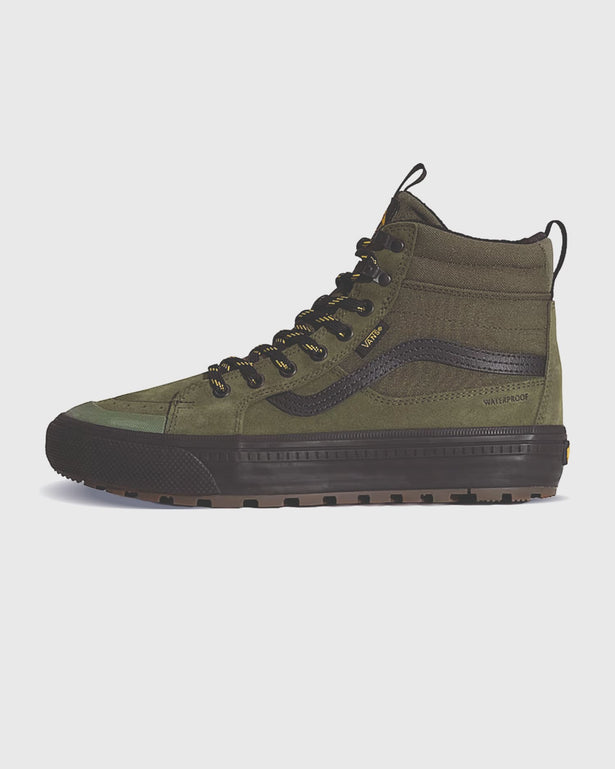 Vans Sk8-HI Waterproof Insulated Groen/Zwart rechteraanzicht