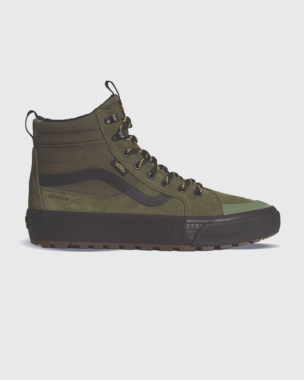 Vans Sk8-HI Waterproof Insulated Groen/Zwart rechteraanzicht